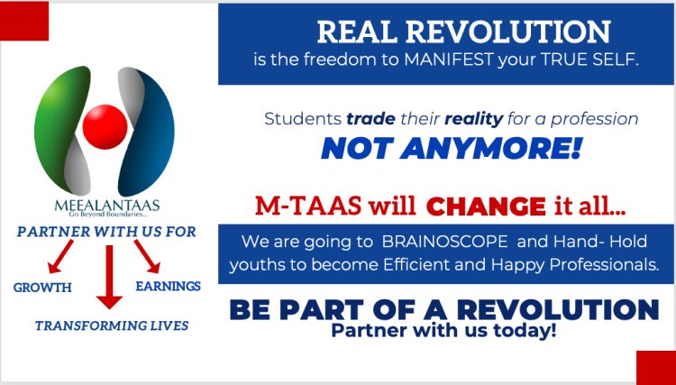 With India's First Innovative BRAINOSCOPE by Meealantaas Pvt. Ltd., Select the Appropriate Career Route Based on Your Natural Skills and Potential.