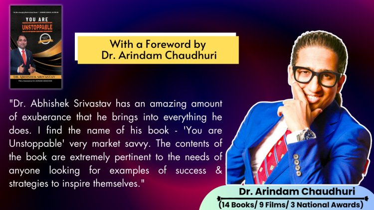 Dr. Arindam Chaudhuri appreciates Bihar’s leading Author & Motivational Speaker Dr. Abhishek Srivastav