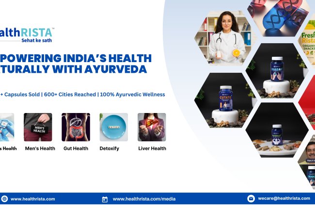 HealthRISTA Unveils New Era in Ayurvedic Healthcare with Powerful Line of Natural Supplements.
