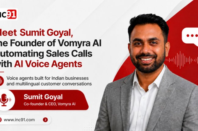 When the Call Comes at 2 AM, Vomyra Answers — Inside Sumit Goyal's Mission to Give Every Small Business an AI Sales Force 