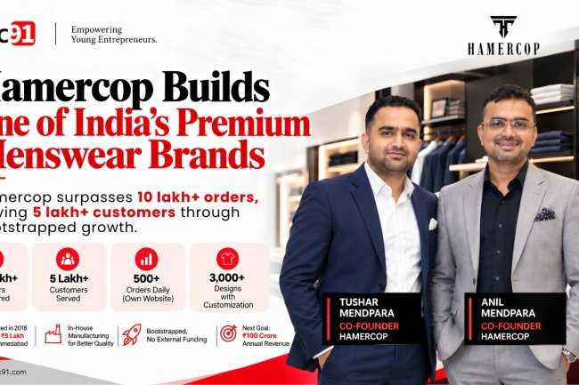 How Two Gujarati Brothers Built Hamercop into a 10-Lakh-Order Menswear Brand Without External Funding